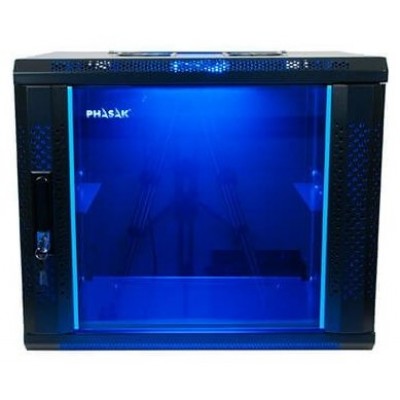 PHASAK ARMARIO RACK MURAL 19" PHASAK PRO 15U 600X600 NEGRO MONTADO